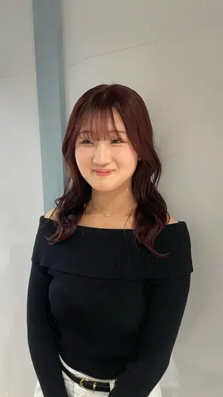 セミロング 𝐚𝐨𝐢/カット モデルのヘアスタイル