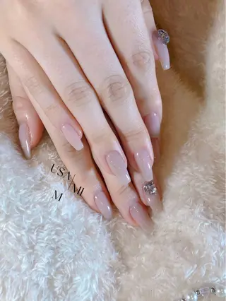 ネイル 💕🐰うさみみ🐰 💕猫と触れ合い✨のネイルデザイン