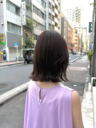 ミディアム 🎀暖色カラー／ボブ 🎀MOMONAのヘアスタイル