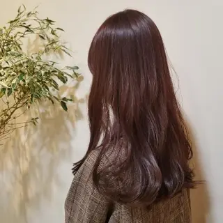 ロング カラー salowin渋谷kitaya park前所属・RIKA韓国ヘア/く びれヘア/上品カラーのヘアスタイル