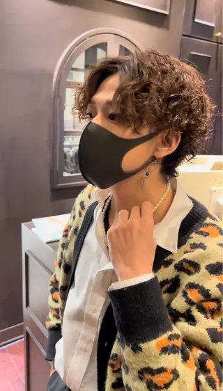ショート パーマ メンズ 【メンズ特化美容師】 🐍NAO🐍のヘアスタイル