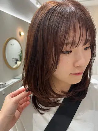 セミロング 海老名で可愛いを作る 🫧shuri🫧のヘアスタイル
