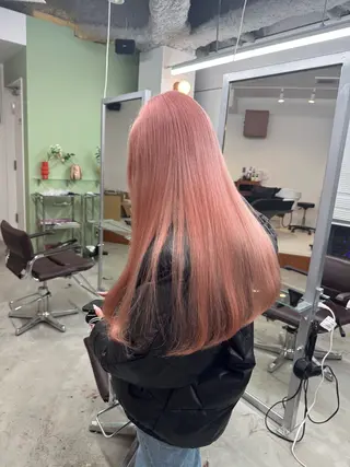 ロング カラー ブリーチ୨୧大阪梅田 タカシマリナ♡のヘアスタイル