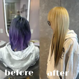 ロング ガルボヘアー心斎橋所属・プルエクステ/プルシ ールエクステ/地雷系のヘアスタイル
