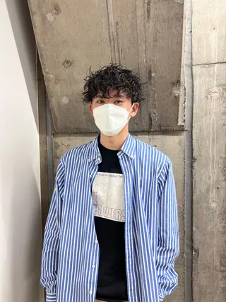 ショート カラー パーマ メンズ メンズパーマ /SUNAOのヘアスタイル