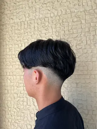 パーマ メンズ ババ タケルのヘアスタイル