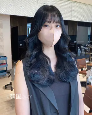 ロング カラー レイヤー/顔周り /透明感🩶高橋大のヘアスタイル