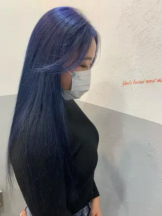 ロング 大内 志穂のヘアスタイル