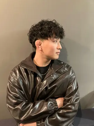 ショート パーマ メンズ MAKI渋谷 【カットモデル募集】のヘアスタイル