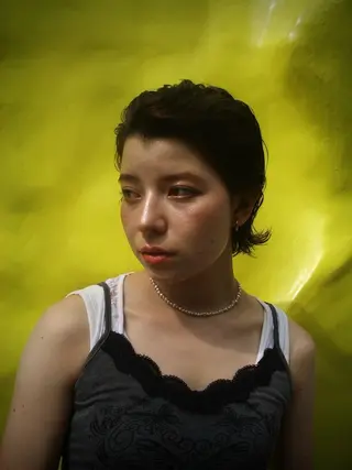 ショート カラー パーマ ヘアアレンジ marino マリノのヘアスタイル