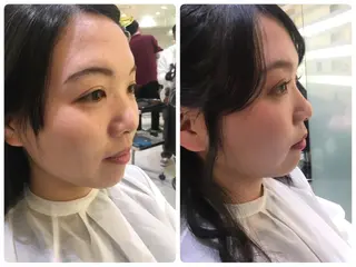セミロング カラー パーマ ヘアアレンジ メンズ キッズ ネイル マツエク・マツパ 💎耳ツボジュエリー ×銀座美容室💎のヘアスタイル