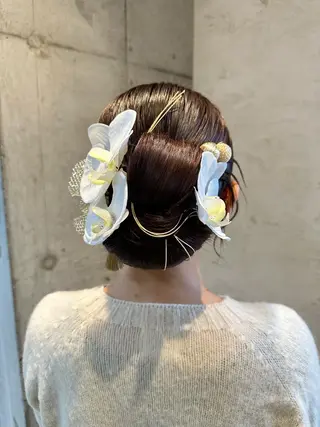 セミロング ヘアアレンジ 女性に人気♪ はやしほのかのヘアスタイル