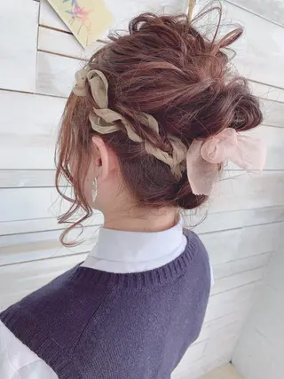 ヘアアレンジ ハッシュカット/ボブ /レイヤー/彩奈のヘアスタイル