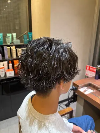 パーマ メンズ FURUSHO所属・透明感カラー/ ツイスパ/小倉悠佑のヘアスタイル