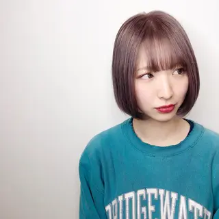 ショート カラー 美髪改善・ストレート 🌿エクステ/カンジのヘアスタイル
