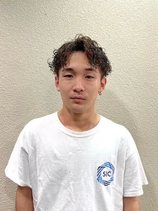 ショート パーマ メンズ 茅ヶ崎パーマ特化/ スパイラル/ハルキのヘアスタイル