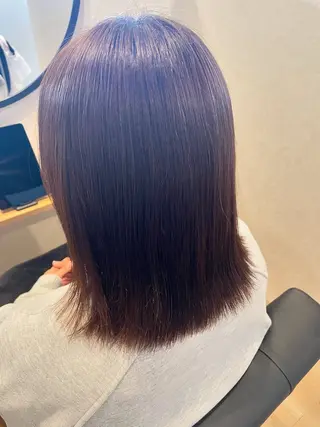 ミディアム 青山 結のヘアスタイル