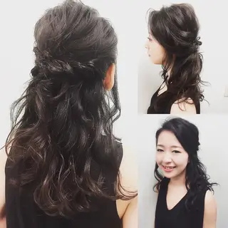 ヘアアレンジ 【レイヤーカット】 関根【コテ巻パーマ】のヘアスタイル