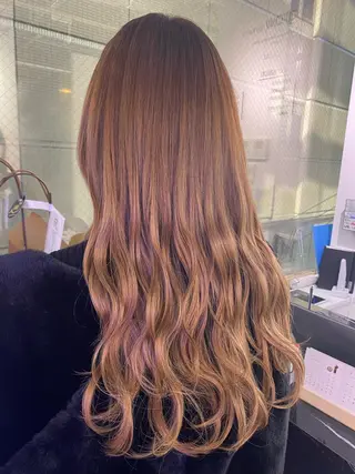 ロング カラー grow所属・🧡YUKA🧡 渋谷/プルエクステのヘアスタイル