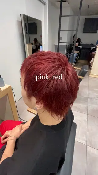 ショート カラー メンズ 透明感/艶感/ハイ トーン/HIKARUのヘアスタイル