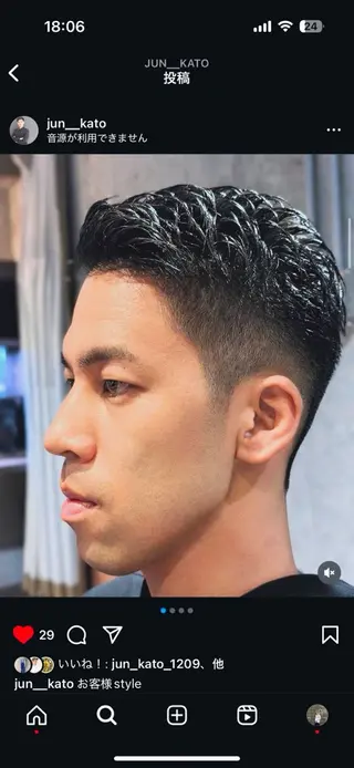 ショート メンズ メンズヘア/岩舘 真斗のヘアスタイル