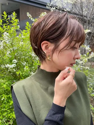 ショート 韓国レイヤー🇰🇷 ReLien西大寺店のヘアスタイル