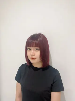 ミディアム カラー ヘアアレンジ 🎀Girly艶髪カ ラー🎀Harukaのヘアスタイル