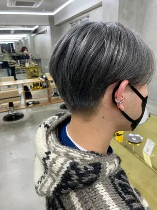 ショート カラー メンズ yiye 青山所属・無料カットモデル募集 🌱ひょうがのヘアスタイル