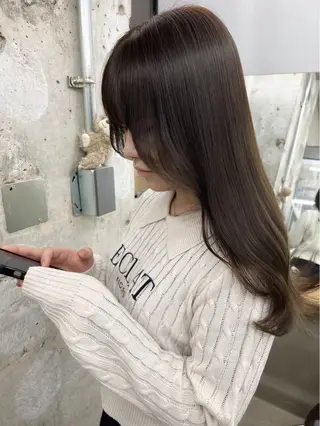 セミロング 【NEWI】韓国ヘア 🇰🇷Honokaのヘアスタイル