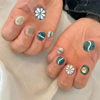 ショート カラー パーマ ヘアアレンジ メンズ キッズ ネイル マツエク・マツパ アイブロウ nail&eye Aoのマツエク・マツパデザイン