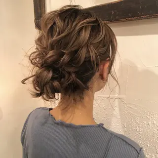 ロング ヘアアレンジ 髪の悩みを解決！ 那須達敦のヘアスタイル