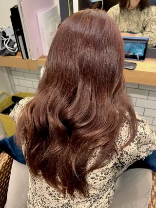 ロング カラー 似合わせメイク💄 粉川愛香のヘアスタイル