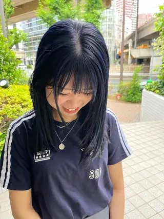 セミロング 梅田美容室/カット /Maoのヘアスタイル