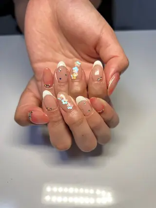 ネイル m.nail/ 🐄💛🧡❤️のネイルデザイン