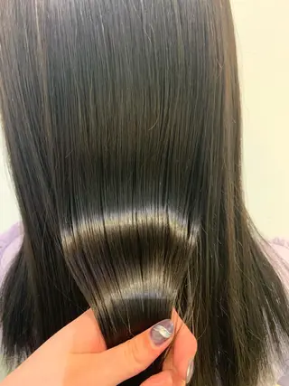 カラー ブリーチしない暖色 カラー🥀杉 優菜のヘアスタイル