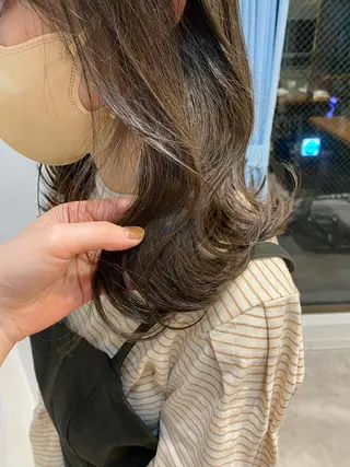 ミディアム GO TODAY SHAiRE SALON 原宿Stella店所属・𓍯柔らかhair 𓍯 yukinoのヘアスタイル