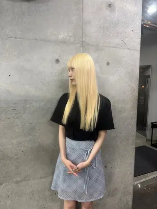 ロング 金田 法子のヘアスタイル