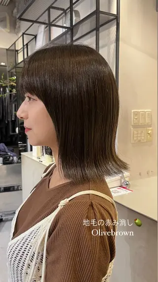 カラー aki ⭐️FILMS銀座のヘアスタイル