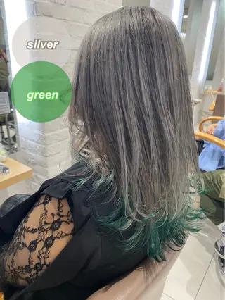 ロング 🍀透明感抜群🍀/ ハイトーンカラーのヘアスタイル