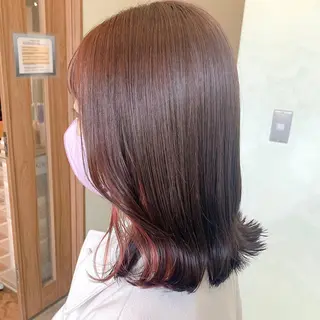 ミディアム カラー NUMBER_ ユイナのヘアスタイル