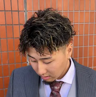 メンズ 🎖️似合わせメンズ パーマ🎖️カネキのヘアスタイル