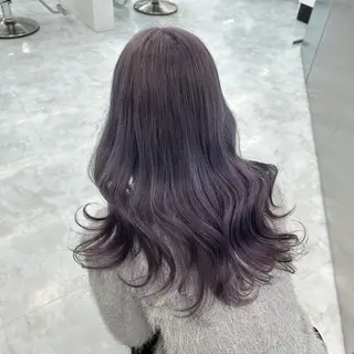 ロング カラー ダブルカラー 韓国ヘアKYONのヘアスタイル