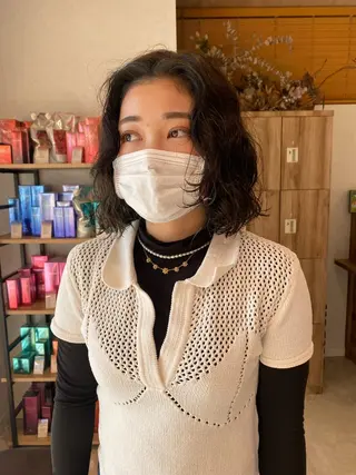 ショート カラー パーマ パーマ指名No1 /namiのヘアスタイル