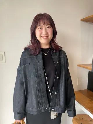 ミディアム 髙橋奈緒子 ⭐︎newi京橋のヘアスタイル