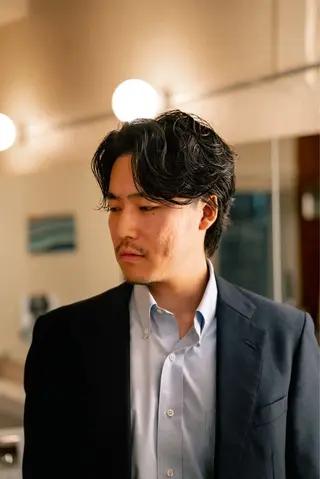 ミディアム カラー パーマ メンズ 🔗メンズサロン🔗 Kieのヘアスタイル