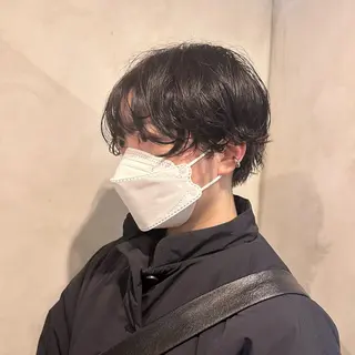 ショート パーマ Aust hair Stella新宿所属・Yuki☺︎パーマ レイヤーカットウルフのヘアスタイル