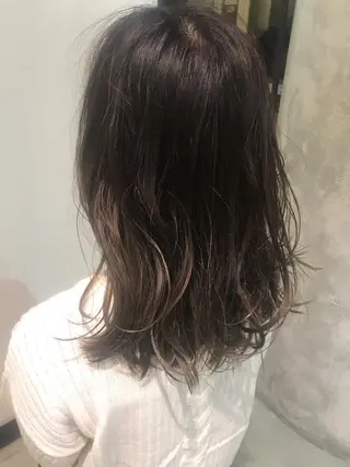 セミロング カラー 松村 崇弘のヘアスタイル