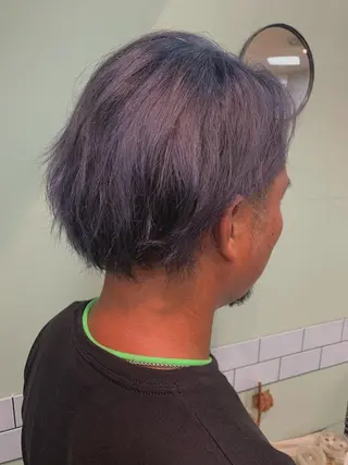 ショート カラー メンズ NYNY☃️上新庄 ❄️石川瑠青のヘアスタイル