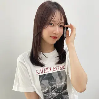セミロング 🫧艶カラー×カット 🫧　harunaのヘアスタイル