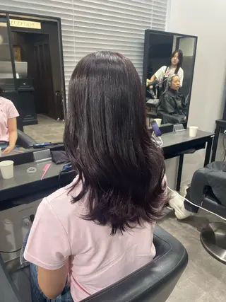 ロング カラー 🤍透明感推しカラー 🤍yui‪💞✨のヘアスタイル